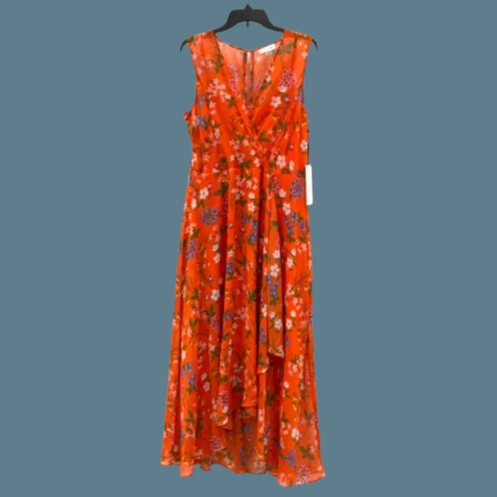 *NWT Calvin Klein High/Low Maxi Sleeveless Dress
